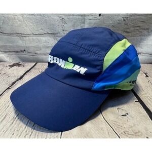 Ironman Hat Cap Boco Gear Running Seaside Tech Navy Triathlon Performance EUC